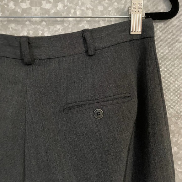 Lauren Ralph Lauren Gray Tweed Flat Front Pants - Petite Size 14P - High Rise - Picture 4 of 5